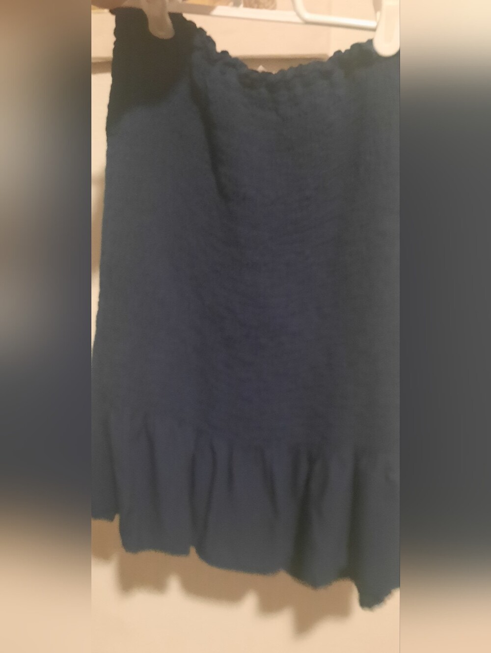 wonder nation Navy Blue Elastic Waist Top